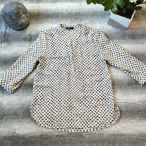 Black and White Dalia Blouse